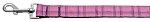 Plaid Nylon Collar (size: Pink 1 wide 6ft Lsh)