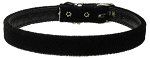 Velvet 3/8" Plain Collar (size: Black 12)