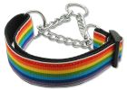 Rainbow Striped Nylon Collars