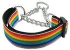 Rainbow Striped Nylon Collars