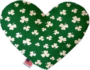 Shamrock Canvas Heart Dog Toy (size: 8 Inch)