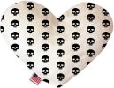 Skulls Canvas Heart Dog Toy
