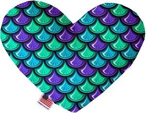 Mermaid Scales Canvas Heart Dog Toy (size: 8 Inch)