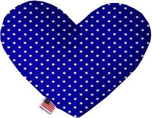 Blue Stars Canvas Heart Dog Toy (size: 8 Inch)