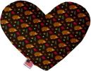Hedgehogs Canvas Heart Dog Toy