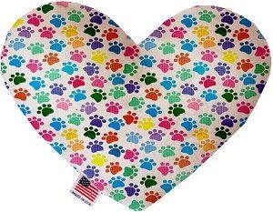 Confetti Paws Canvas Heart Dog Toy (size: 8 Inch)