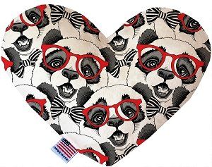 Hip Pandas Canvas Heart Dog Toy (size: 8 Inch)