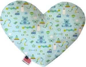 Little Boy Blue Canvas Heart Dog Toy (size: 8 Inch)