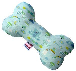 Little Boy Blue Canvas Bone Dog Toy (size: 6 Inch)