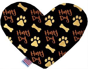 Happy Dog Canvas Heart Dog Toy (size: 8 Inch)