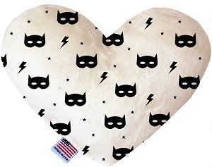 Super Hero Masks Canvas Heart Dog Toy (size: 8 Inch)