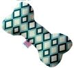 Blue Diamonds Canvas Bone Dog Toy