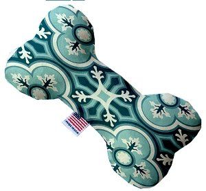 Blue Lagoon Canvas Bone Dog Toy (size: 6 Inch)