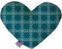 Blue Flowers Canvas Heart Dog Toy