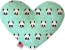 Happy Pandas Canvas Heart Dog Toy