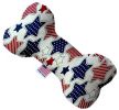 Patriotic Stars Canvas Bone Dog Toy