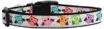 Bright Owls Nylon Ribbon Dog Collar (size: XL)