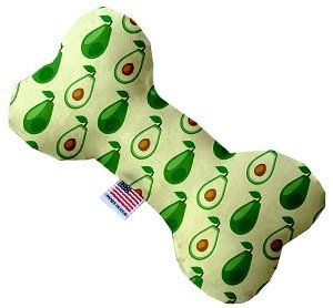 Avocado Paradise Canvas Bone Dog Toy (size: 6 Inch)