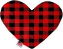 Red Buffalo Check Canvas Heart Dog Toy