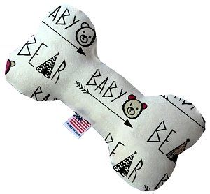 Baby Bear Canvas Bone Dog Toy (size: 6 Inch)
