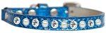Pearl and Clear Jewel Ice Cream Cat safety Collar (size: Blue Size 14)