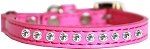 Clear Jewel Cat safety Collar (size: Bright Pink Size 14)