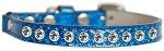 Clear Jewel Ice Cream Cat safety Collar (size: Blue Size 14)