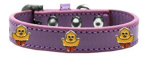 Chickadee Widget Dog Collar (size: Lavender Size 14)