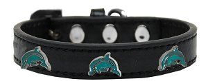 Dolphin Widget Dog Collar (size: Black Size 14)