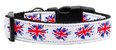Graffiti Union Jack(UK Flag) Nylon Ribbon Collar