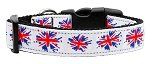 Graffiti Union Jack(UK Flag) Nylon Ribbon Collar