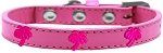 Pink Palm Tree Widget Dog Collar (size: Bright Pink Size 18)