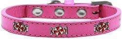 Peppermint Widget Dog Collar (size: Bright Pink Size 18)