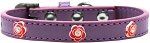 Red Rose Widget Dog Collar (size: Lavender Size 16)